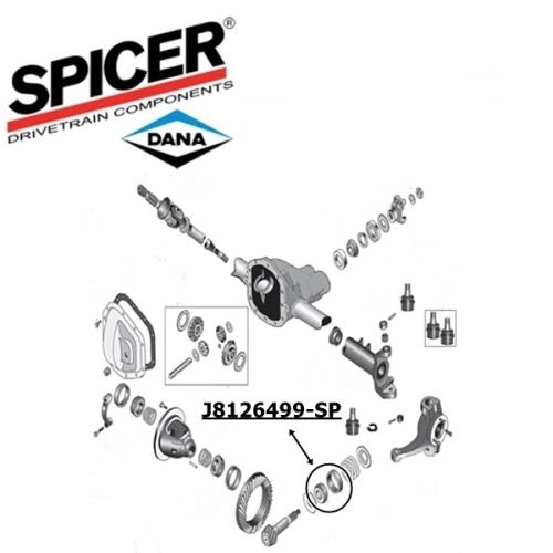 Jeep Grand Cherokee ZJ ZG Differential inner Pinion Bearing Kit Dana 30 front axle Spicer 92-98