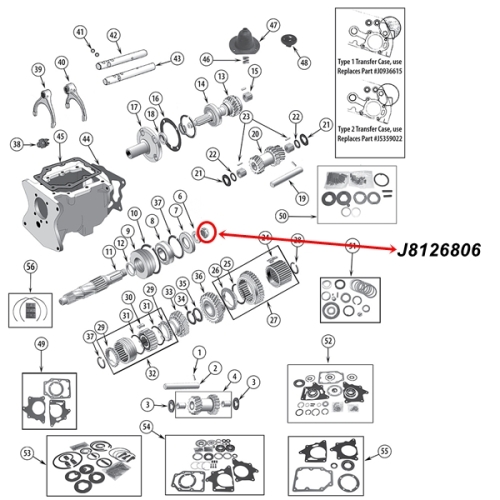 Jeep CJ Sicherungsmutter Mutter Hauptwelle T150 Schaltgetriebe 76-79