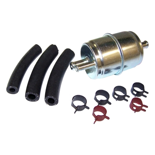 Jeep CJ 5,0 & 5,9 ltr. V8 3-Wege Kraftstofffilter Benzinfilter incl. Schläuche & Schellen 76-86