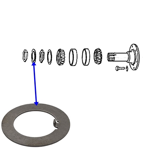 Jeep CJ CJ5 CJ6 CJ7 CJ8 outer Wheel Bearing Lock Washer Dana 30 front Axle 72-86
