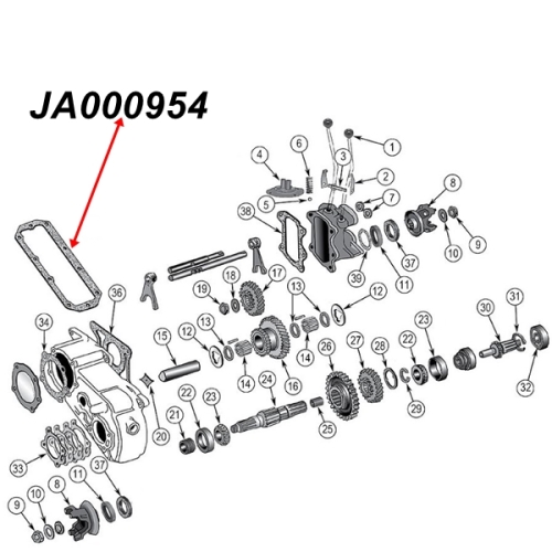 Jeep CJ Willys MB M38 M38-A1 Access Cover Gasket Dana 18 Transfer Case 41-71