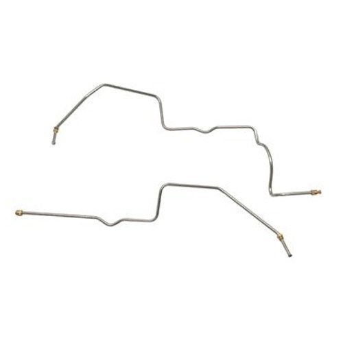 Jeep CJ V8 Leitung Ölleitung Edelstahl 2-teilig Automatikgetriebe TH400 76-79