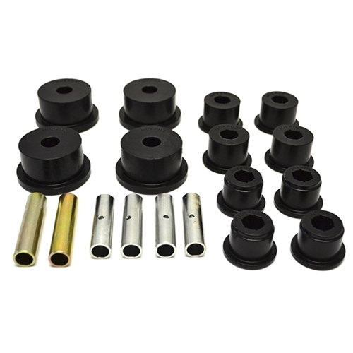 Jeep Cherokee XJ polyurethane set rear Leaf Spring Bushings black Daystar 84-01