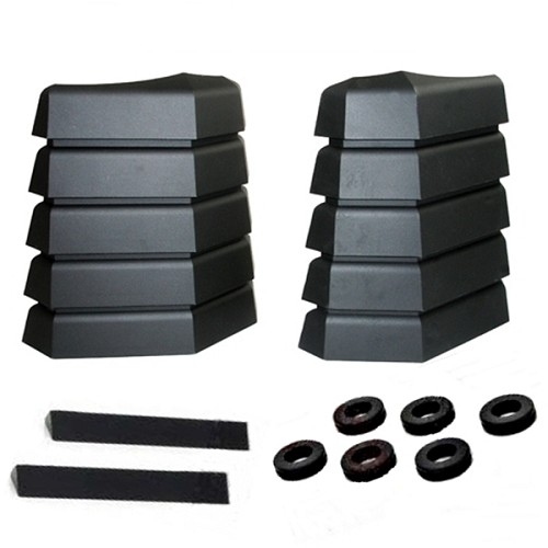 Jeep Wrangler TJ Lufthutze für die Motorhaube Satz links & rechts schwarz Daystar 96-06