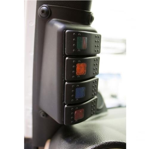 Jeep Wrangler JK Konsole Schalterkonsole mit 4 Schalter am Scheibenrahmen A-Säule 07-18