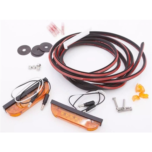 Jeep Wrangler YJ TJ JK Ersatz LED Blinker Set mit Gummikeder Gummidichtung Dichtleiste für Bushwacker Flat Fender Kotflügelverbreiterungen 87-18