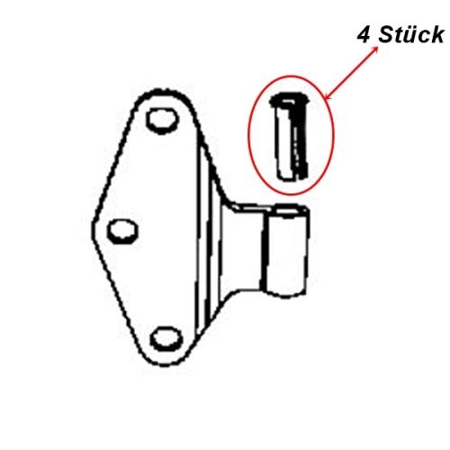 Jeep Wrangler JK 2-door set of bushings made of Dupont DelrinDelrin® plastic for door hinges 07-18