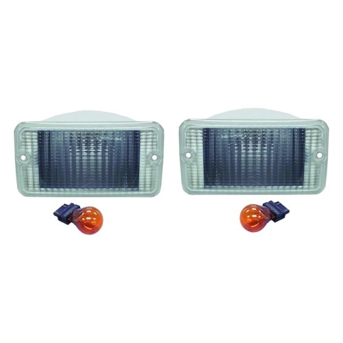 Jeep Wrangler TJ Blinker Blinkleuchten Set Seitenblinker weiß inkl. Glühlampen 97-06