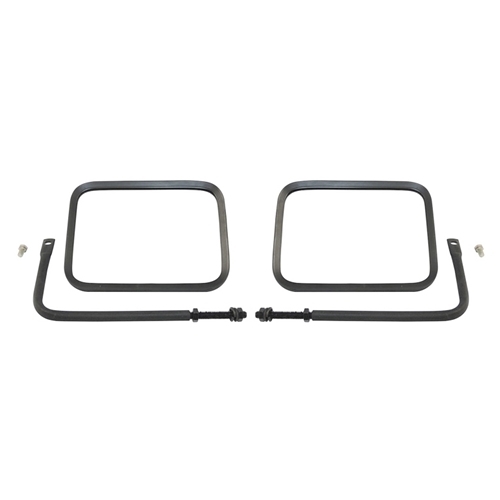 Jeep Wrangler YJ black Trail Mirror Set 8"x6" 87-95