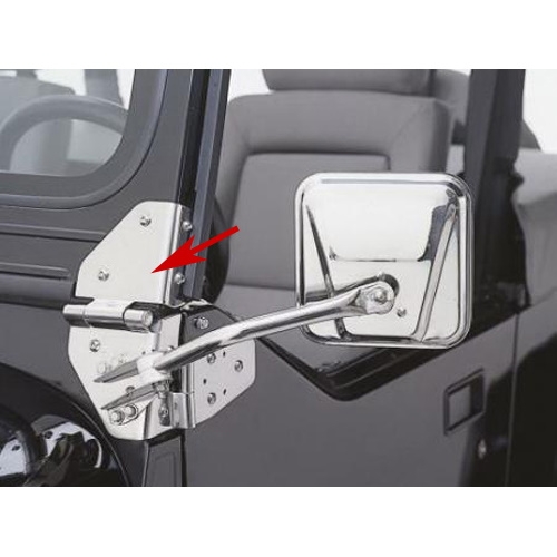 Jeep CJ Windshield Hinges Stainless Steel year 55-86