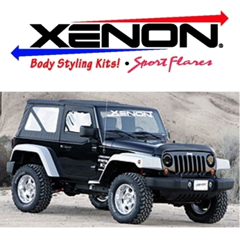 Jeep Wrangler JK 2türer Kotflügelverbreiterung Verbreiterung Xenon Polyurethan Step Down Design 1,6" breiter als Orginal 07-16