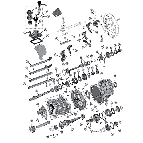Jeep Wrangler YJ Snap Ring for front Input Shaft Bearing AX15 manual Transmission 88-95