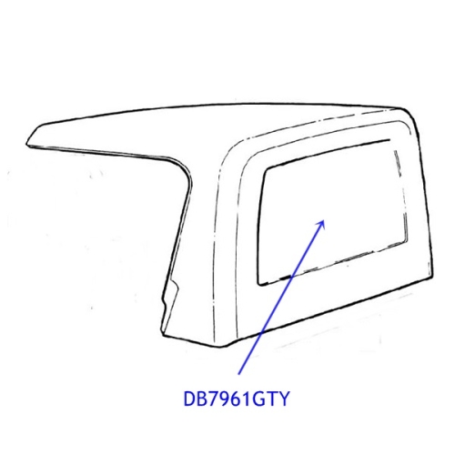 Jeep Wrangler YJ Heckscheibe grün für Hardtop 91-95