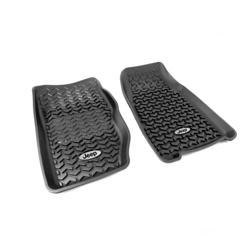 Jeep Cherokee XJ Fußmatten Set Fußraumwannen vorne All Terrain mit Jeep Logo 84-01