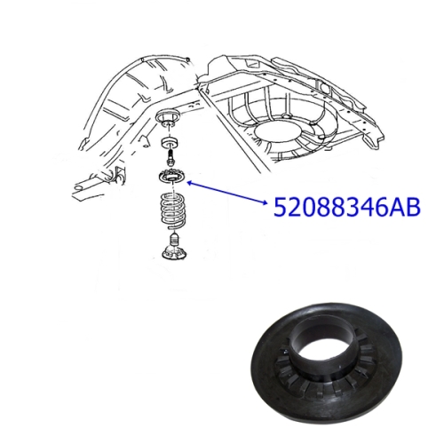 Jeep Grand Cherokee WJ WG Upper Spring Isolator Rear year 99-04