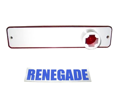 Jeep CJ Side Marker Lens Rear Red 72-80