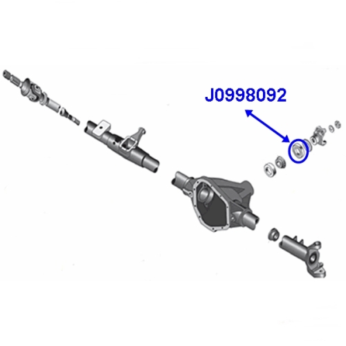 Jeep CJ Wrangler YJ 87-90 Cherokee XJ 86-93 MJ Comanche 74-86 SJ ??& J-Serie Simmerring Kardan Eingang Dana 30 / 44 Vorderachse 76-86