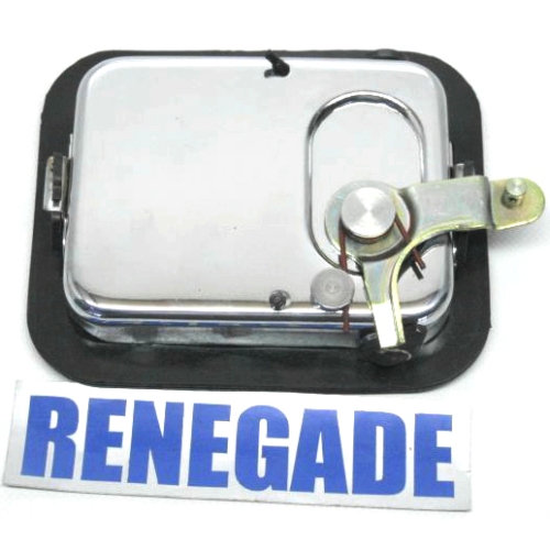 Jeep CJ Wrangler YJ Türgriff Türgriffmulde rechts für Vollstahltüren Chrom 81-95