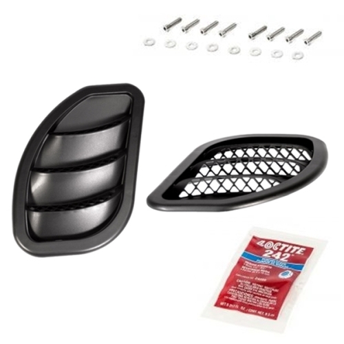 Jeep Wrangler JK hood Side Vent Kit black Daystar 07-18