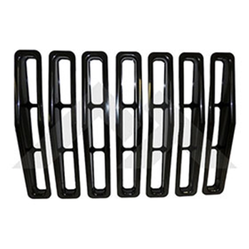 Jeep Wrangler YJ Grille Inserts Black 7 pcs. 87-95
