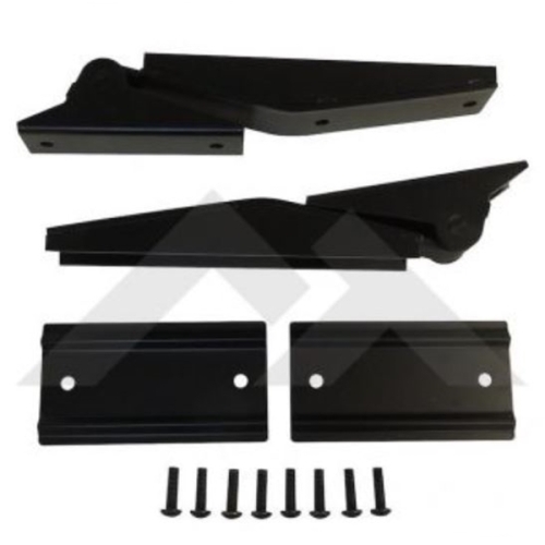 Jeep Wrangler TJ Set Tailgate Hinge Black Stainless Steel 96-06