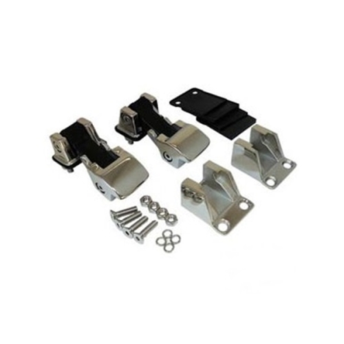 Jeep CJ Wrangler YJ Hood Catch Kit TJ-style Stainless 55-95