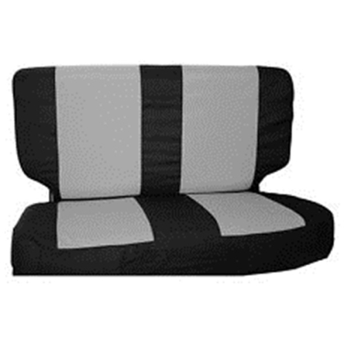 Jeep Wrangler TJ Rear Seat Cover Set (Black/Gray) 03-06