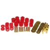 Jeep CJ CJ5 CJ7 red 1" Body Mount Lift Bushing Set with Hardware Prothane 76-79