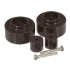 Jeep Wrangler TJ +1" black front Polyurethan Spring Isolator Kit Prothane 96-06