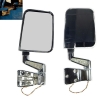 Jeep Wrangler YJ 2er Set Chrom Außenspiegel Türscharnierspiegel mit LED Blinker 87-95
