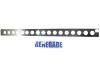 Jeep CJ Front Bumper with Holes Stainless Steel year 55-86