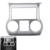 Jeep Wrangler JK Center Radio Console trim brushed silver 11-18