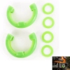 Jeep Universal Set Schäkel Schutz Isolator Grün Polyurethan für Ø 19mm Ring Ø 22mm Bolzen
