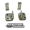 Jeep CJ tow hook tow hook chrome incl. screws and locking plate with 3 holes 76-86