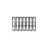 Jeep Wrangler TJ Inserts Radiator Grille Insert Chrome ABS Plastic 96-06