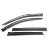 Jeep Cherokee KL set of 4 wind deflectors, matt black window visors 14-19