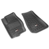 Jeep Compass Patriot MK 2er Set Fussmatten Fußmatten Fußraumwannen vorne schwarz All Terrain Rugged Ridge 07-17