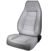 Jeep Wrangler YJ Sitz vorne Charcoal Denim mit Kopfstütze und verstellbarer Rückenlehne 87-95