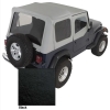 Jeep Wrangler YJ XHD Replacement Soft Top with clear Windows and Door Skins Black Denim 87-95