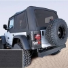 Jeep Wrangler TJ XHD Verdeck Ersatz Verdeckhülle mit getönten Scheiben und Aufsteckfenster Schwarz Denim 96-02