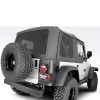 Jeep Wrangler TJ XHD Verdeck Ersatz Verdeckhülle mit getönten Scheiben und Aufsteckfenster Schwarz Sailcloth 03-06