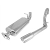 Jeep Wrangler TJ LJ Unlimited 4,0 ltr. Auspuff Endtopf Endschalldämpfer mit Endrohr Vortex Edelstahl 04-06