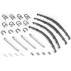 Jeep Willys CJ CJ5 CJ6 Complete Set of Leaf Springs with Shock Absorbers & U-Bolts 55-58
