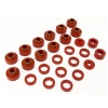 Jeep CJ CJ8 Red Polyurethane Body Mount Kit Standard 81-86