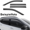 Jeep Cherokee KL Low Profile Side Window Deflectors Smoke with Chrome Trim Husky Liners 14-23