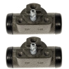 Jeep Wrangler YJ Set rear Brake Wheel Cylinder for 9" Brake Drum without ABS Dorman 90-95