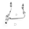 Jeep Wrangler JK 3.8 liters front Y-pipe exhaust with catalytic converters 07-09