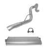 Jeep Grand Cherokee WJ WG 2.7 CRD & 4.0 & 4.7 ltr. rear Exhaust Muffler with Tailpipe 02-04