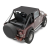 Jeep CJ5 CJ6 M38 Bikini Top Traditional schwarz Crush Kunstleder Bestop 55-75