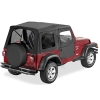 Jeep Wrangler TJ Supertop Verdeck Softtop inkl. teilbare Türen getönte Scheiben Black Diamond 96-06